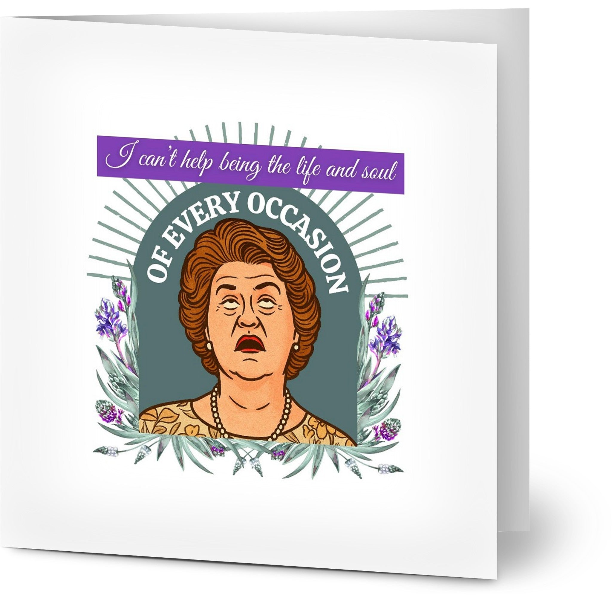Hyacinth Bucket approved folded greeting cards (Pack of 10)