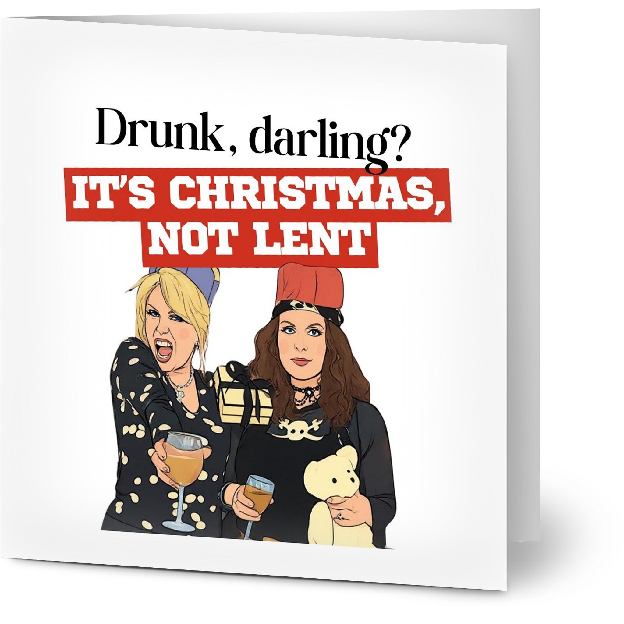 AbFab Christmas Greeting Card