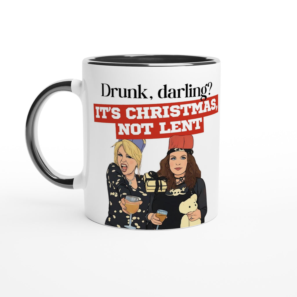 Absolutely Fabulous inspired Black Mug for  Christmas Darling