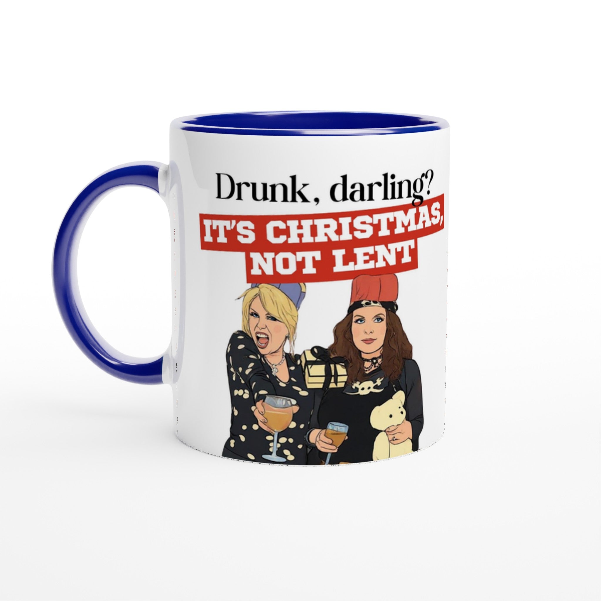 Absolutely Fabulous inspired Blue Mug for  Christmas Darling
