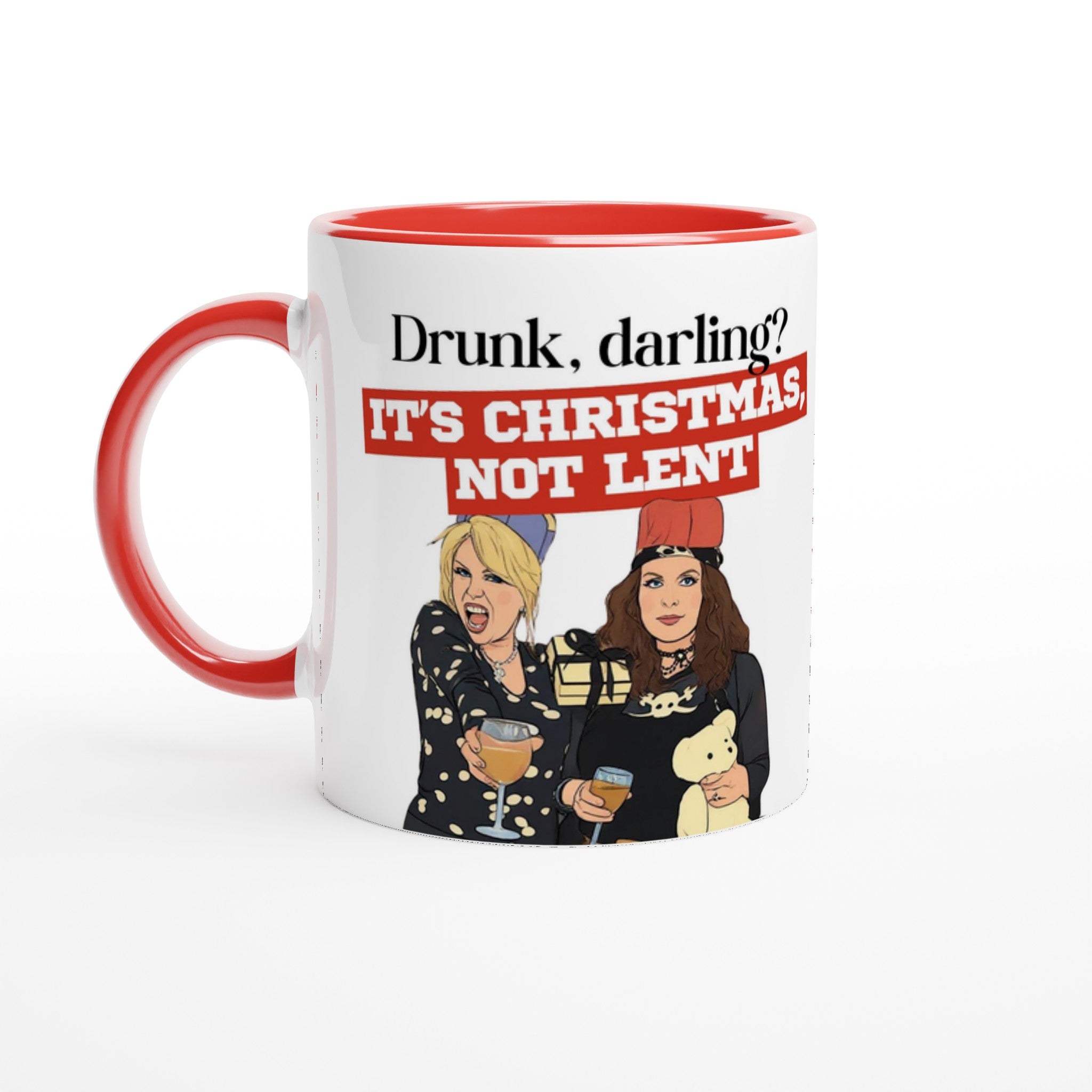 Absolutely Fabulous inspired Mug Red Christmas Darling