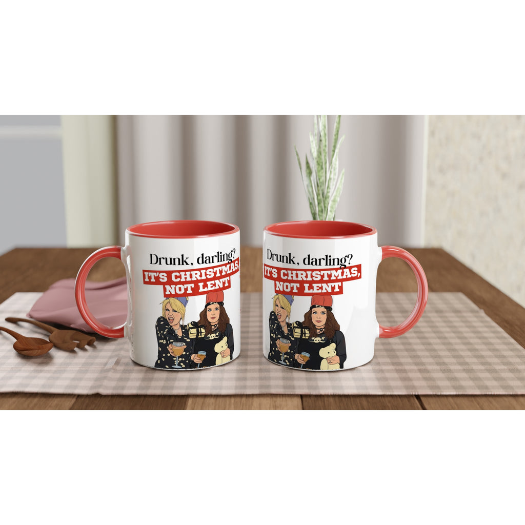Absolutely Fabulous inspired Red Mugs for  Christmas Darling