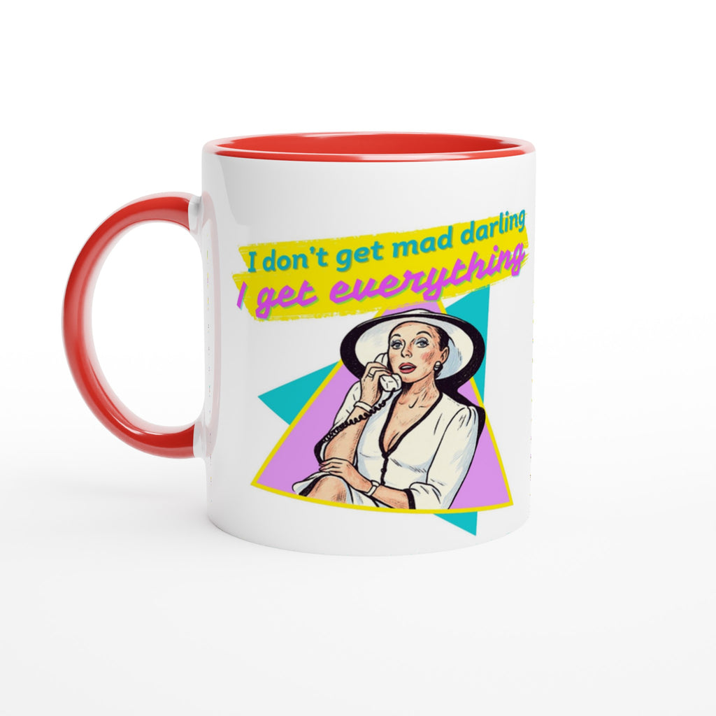 Alexis Dynasty Joan Collins Mug Darling Red and White