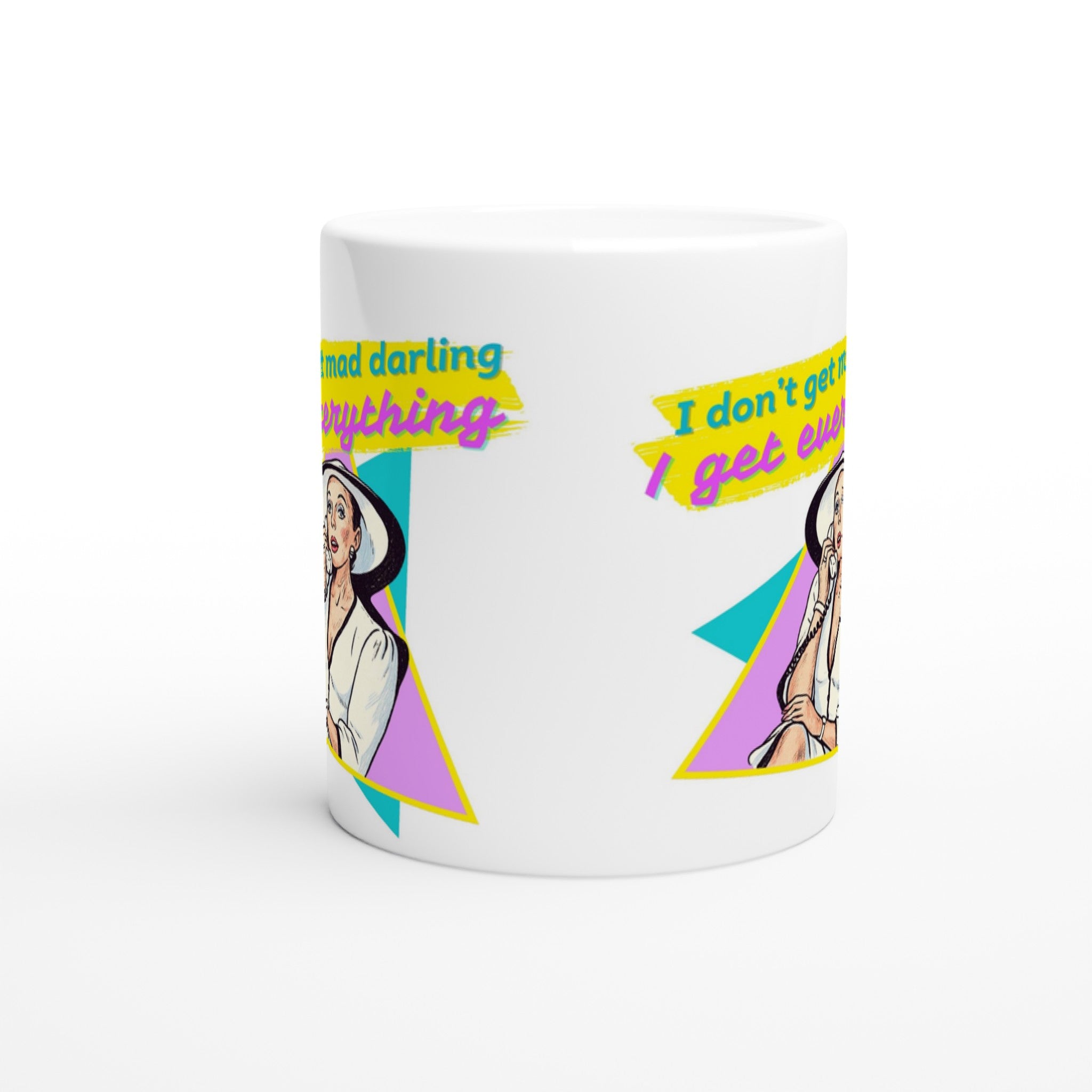 Alexis Dynasty Joan Collins Mug Darling  White