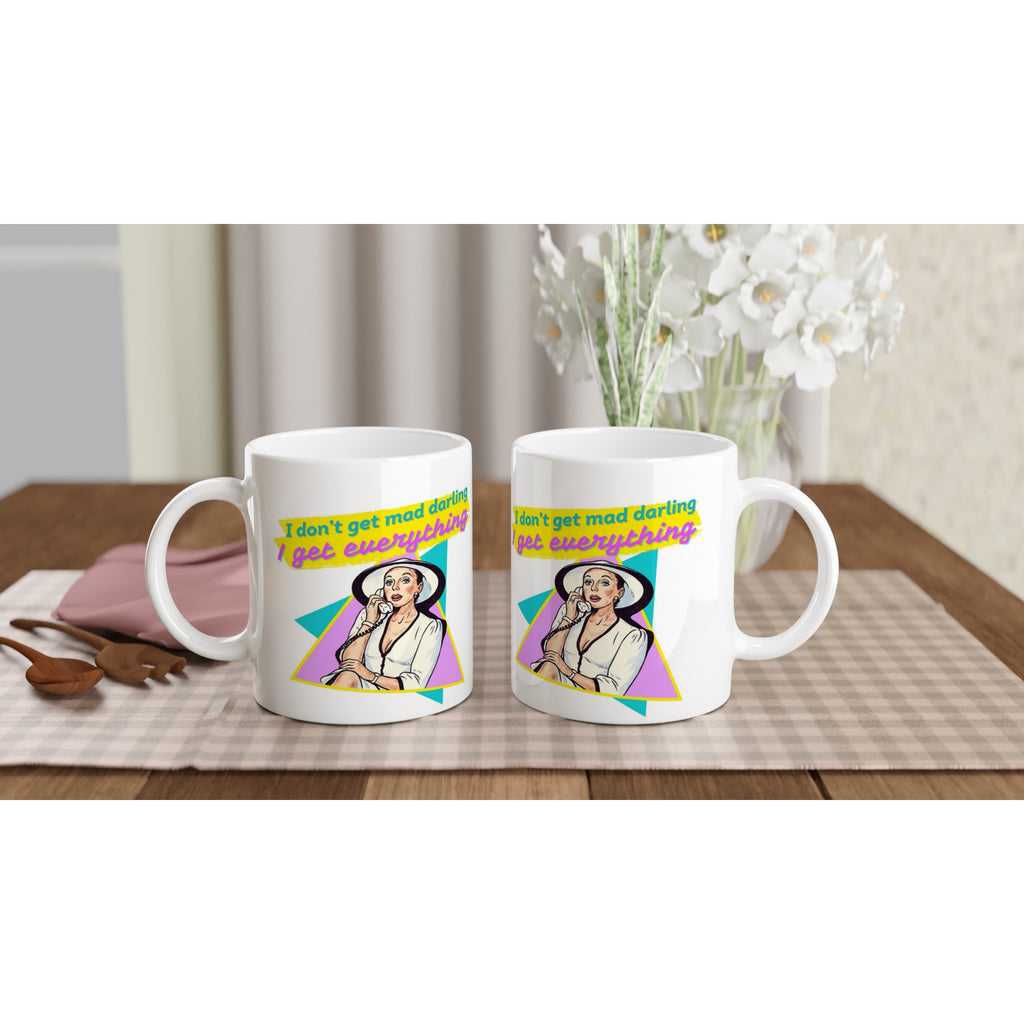 Alexis Dynasty Joan Collins Mug Darling  White on your coffee table 2