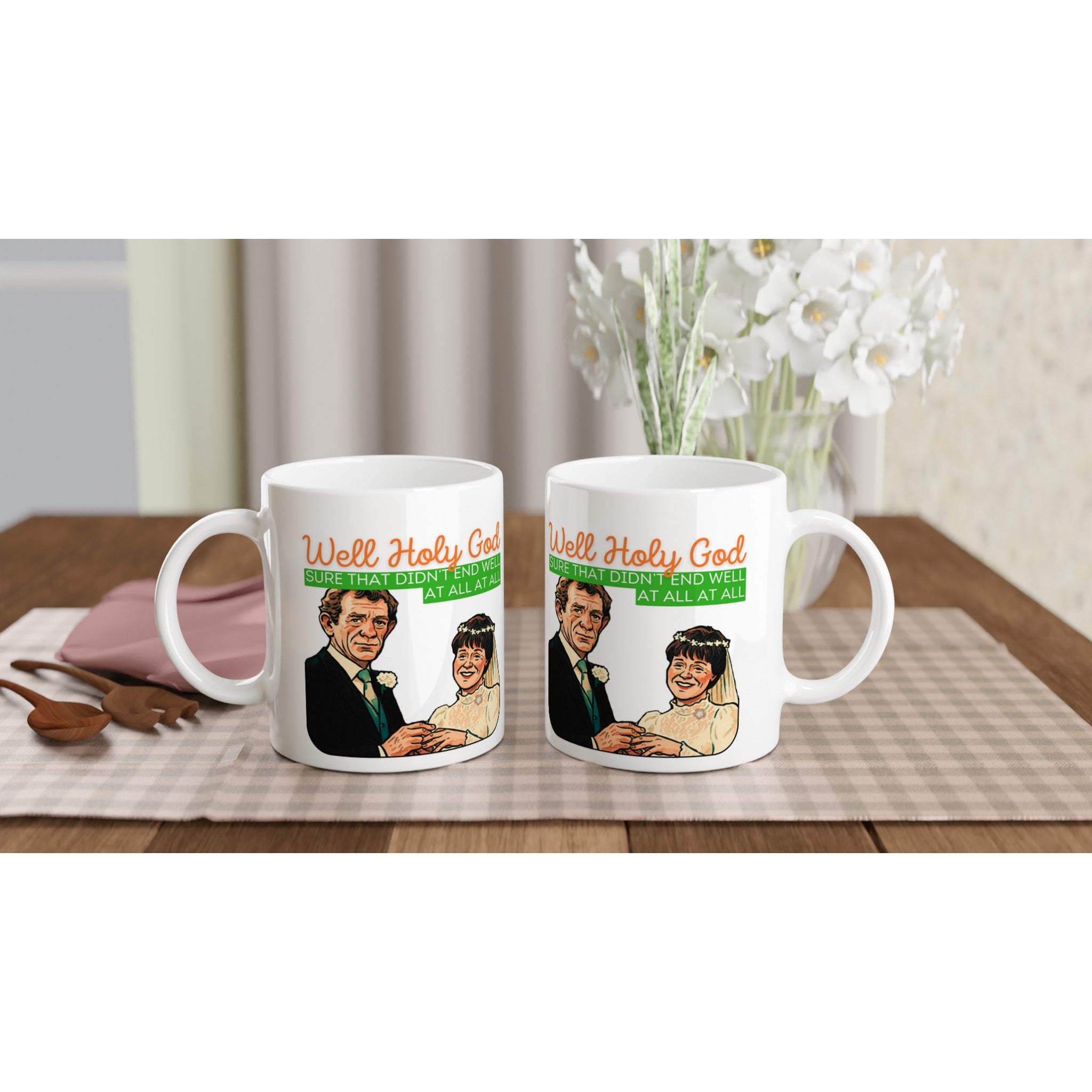 Biddy and Miley Mug Glenroe on your coffee table
