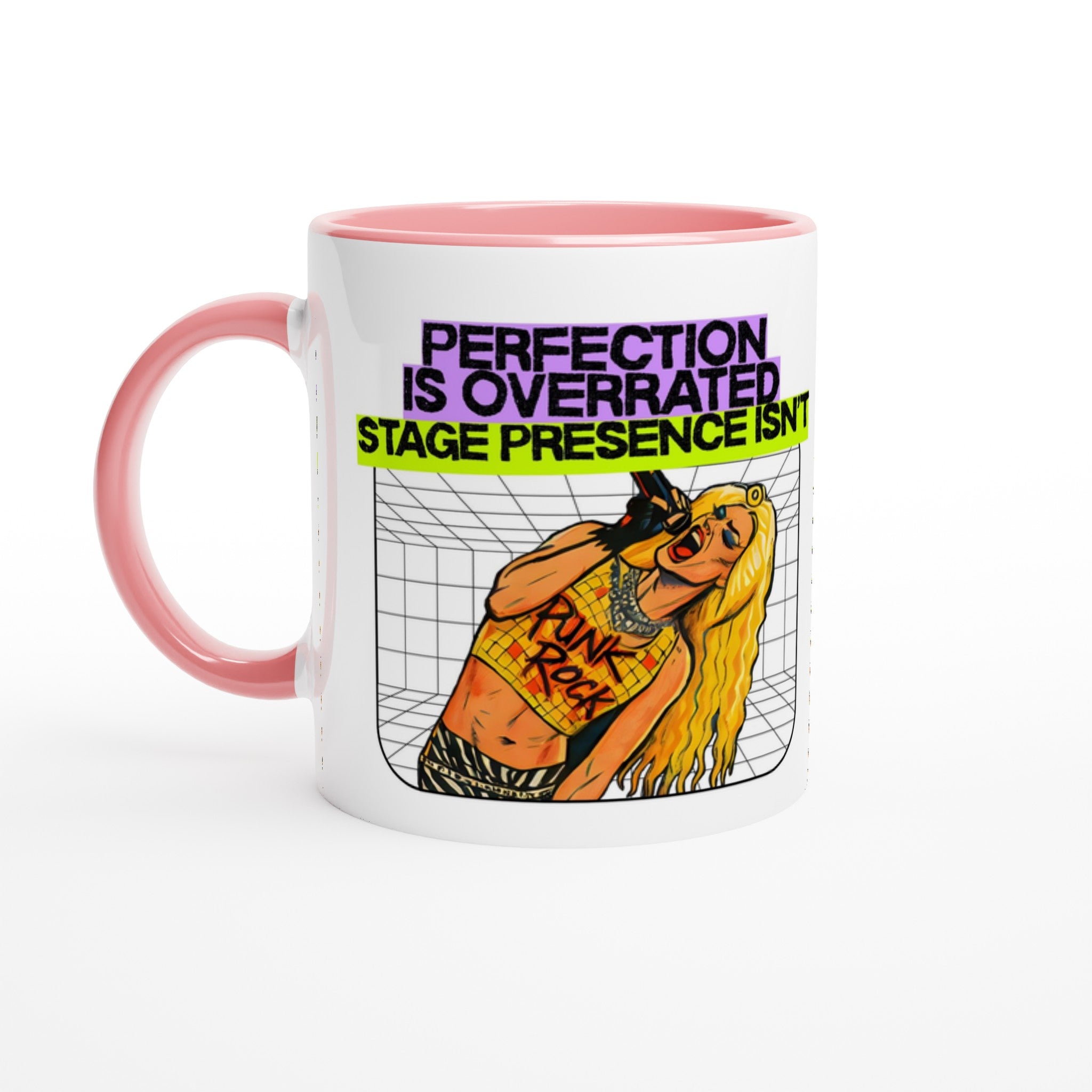 Hedwig and the Angry Inch rock musical by John Cameron Mitchell and Stephen Trask Mug Pink
