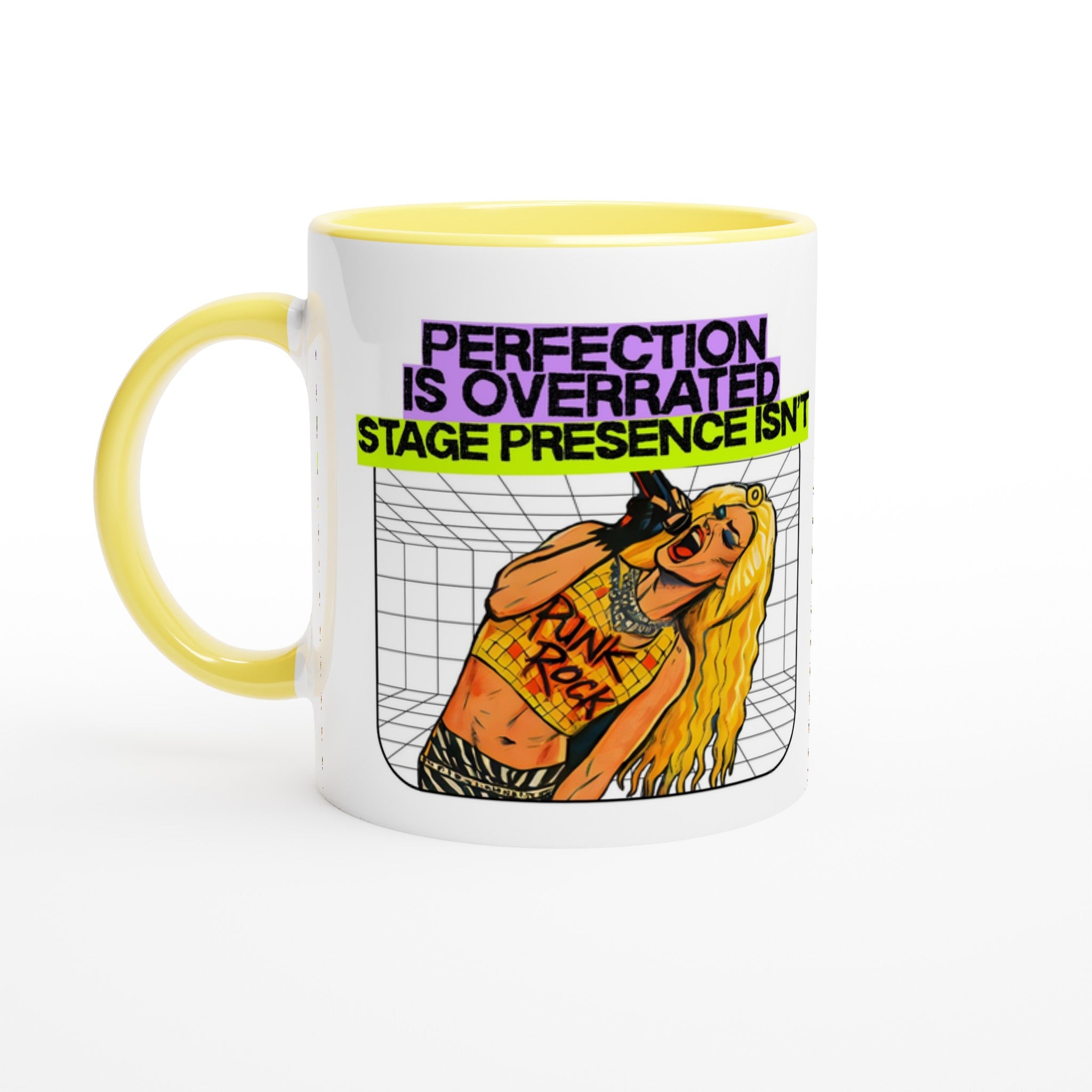 Hedwig and the Angry Inch rock musical by John Cameron Mitchell and Stephen Trask Mug Yellow