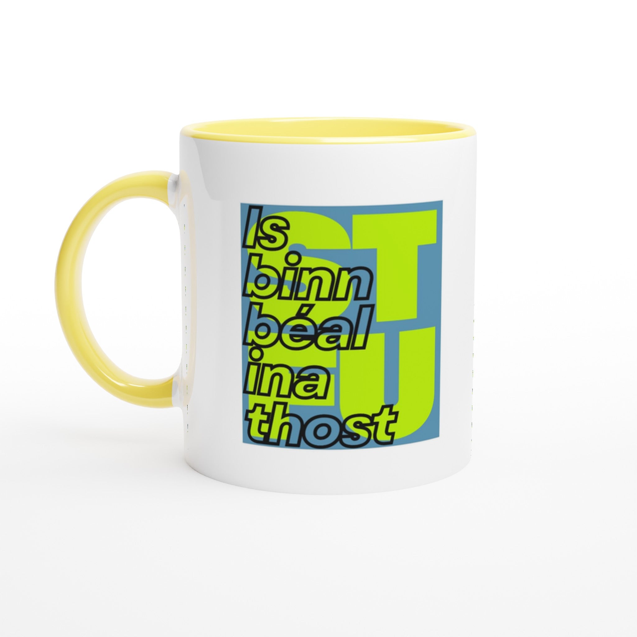 Is binn béal ina thost Silence is Golden Yellow