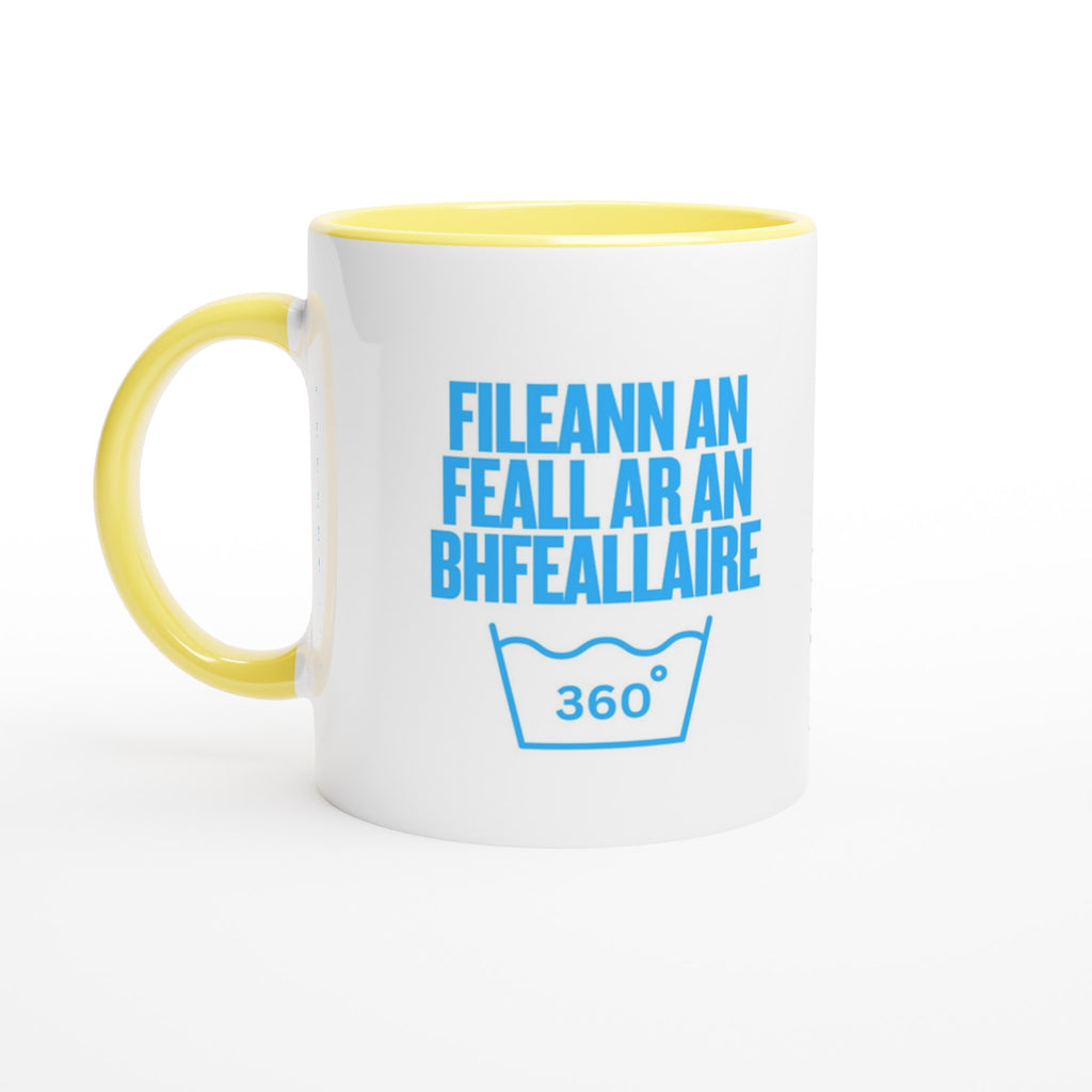 Karma Baby What Goes Around Comes Around Mug Yellow