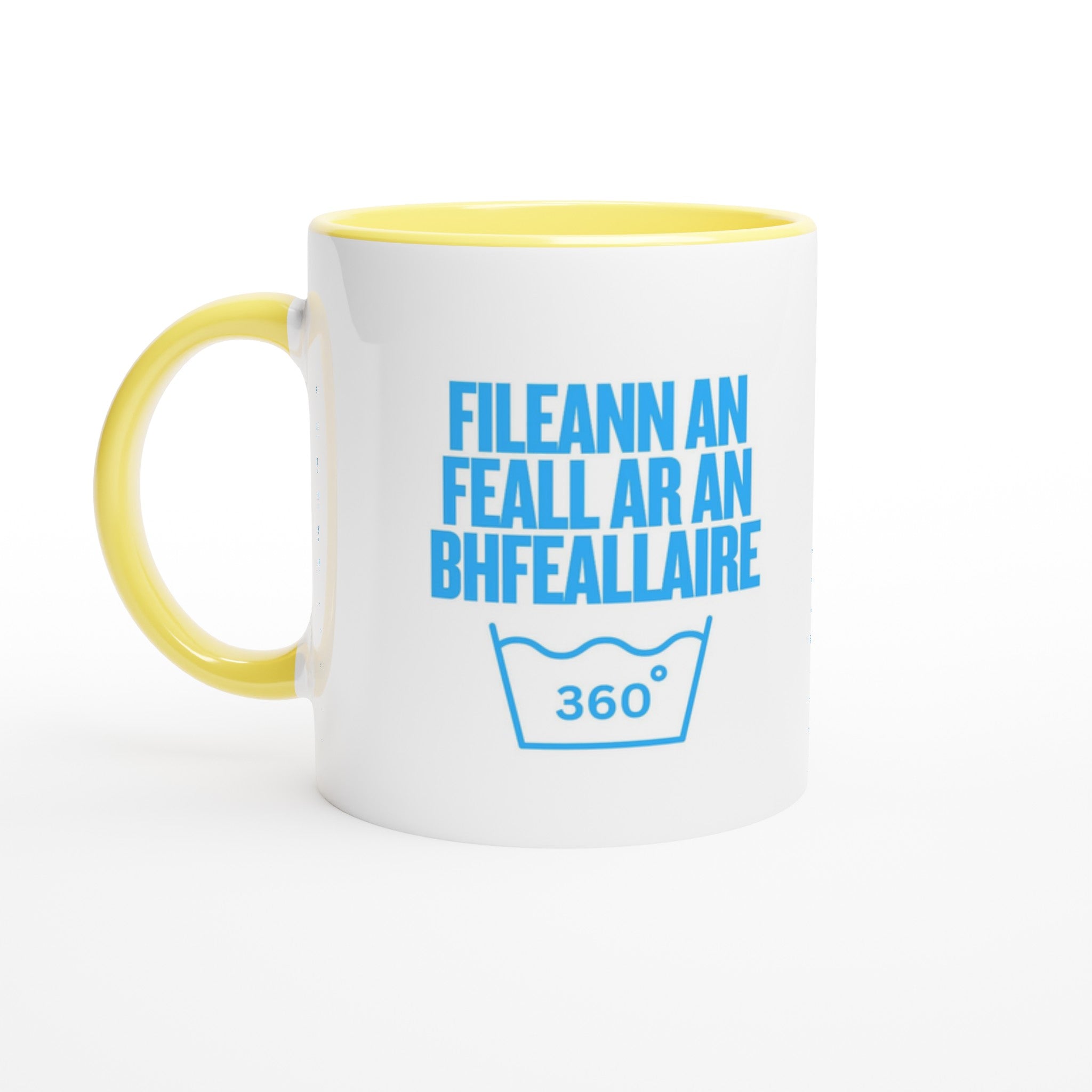 Karma Baby What Goes Around Comes Around Mug Yellow