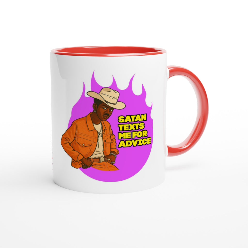 Lil Nas X Mug Red and White