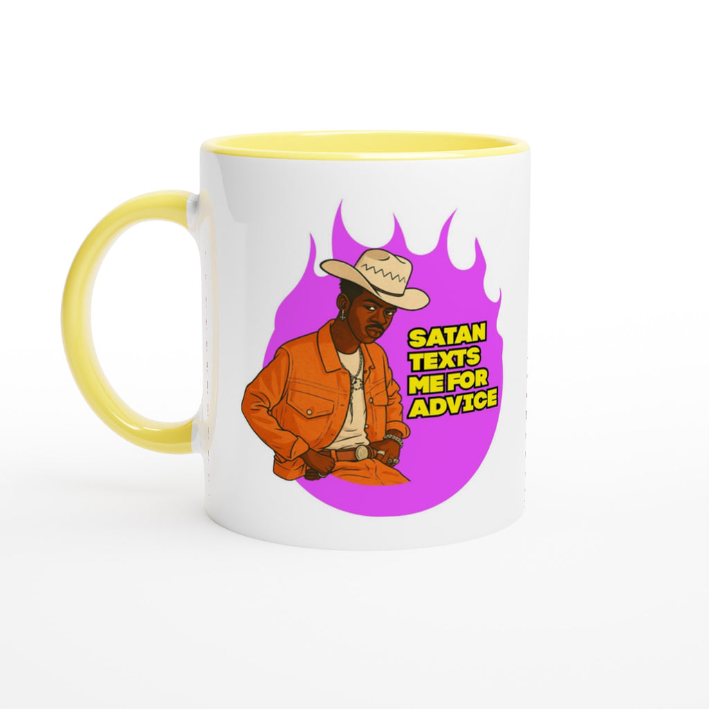 Lil Nas X Mug Yellow and White