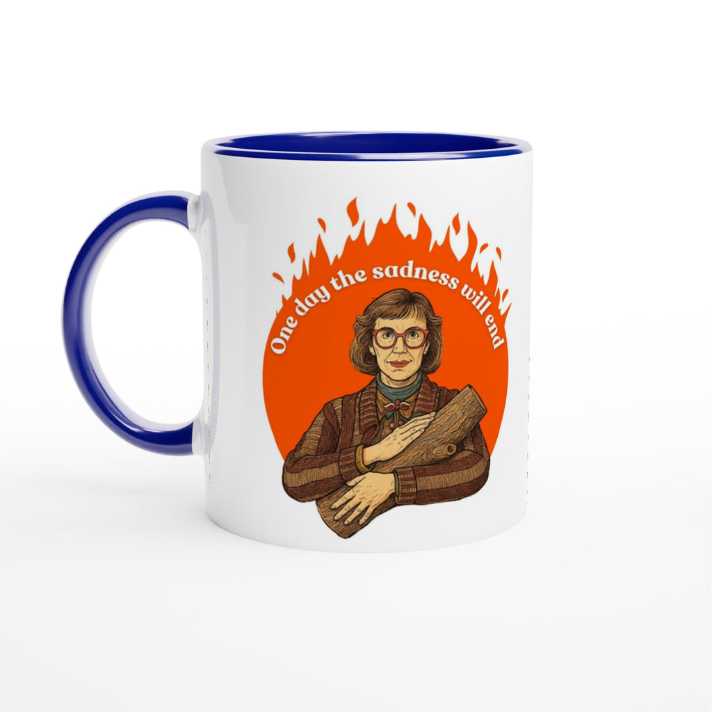Log Lady Twin Peaks Mug Blue
