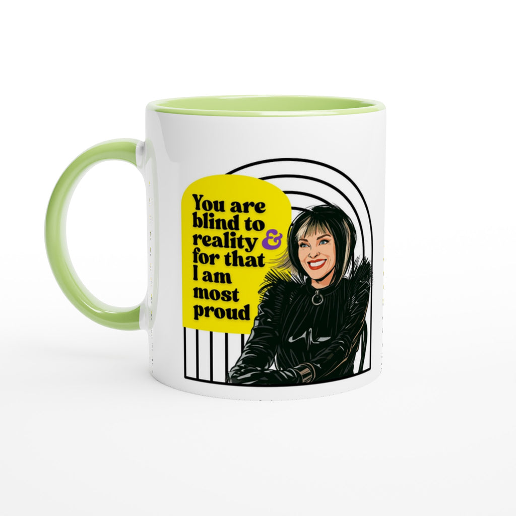 Moira Rose Schitts Creek Mug Green and White