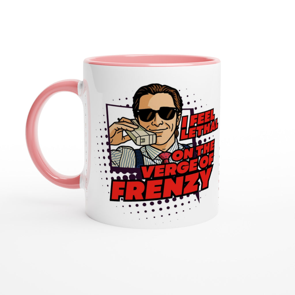 Patrick Bateman American Psycho Pink and White Mug