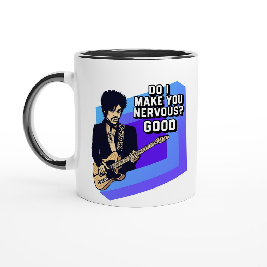 Prince Do I Make You Nervous Mug B+W