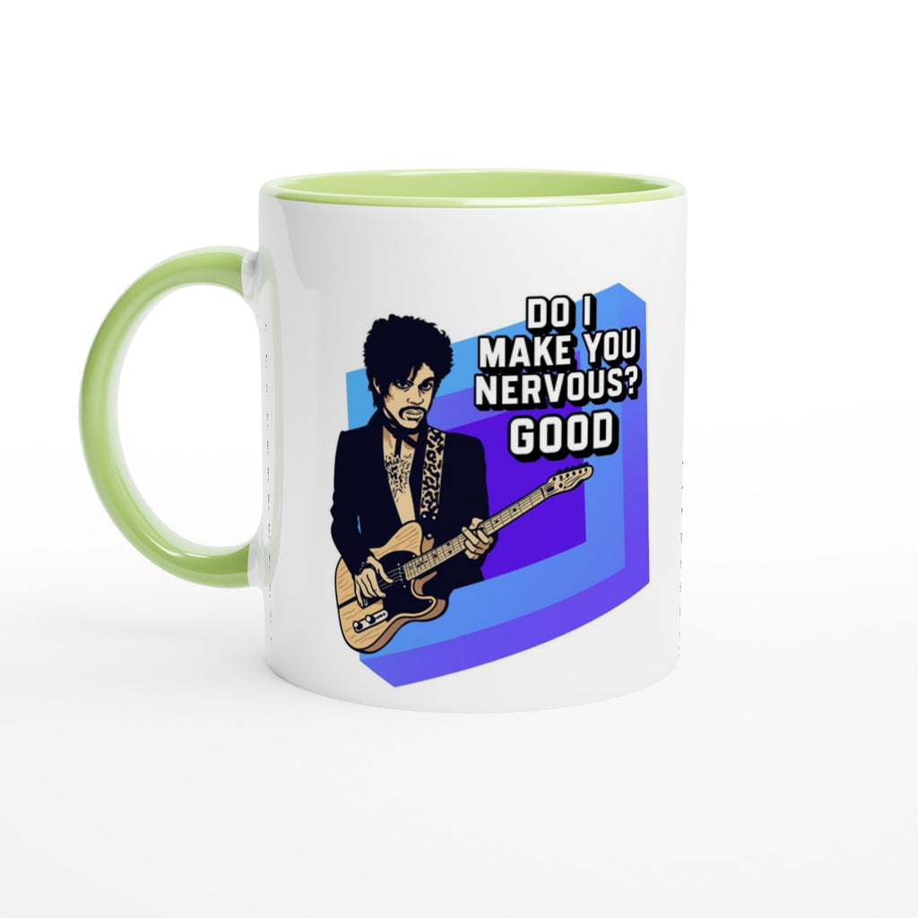 Prince Do I Make You Nervous Mug Lime Green