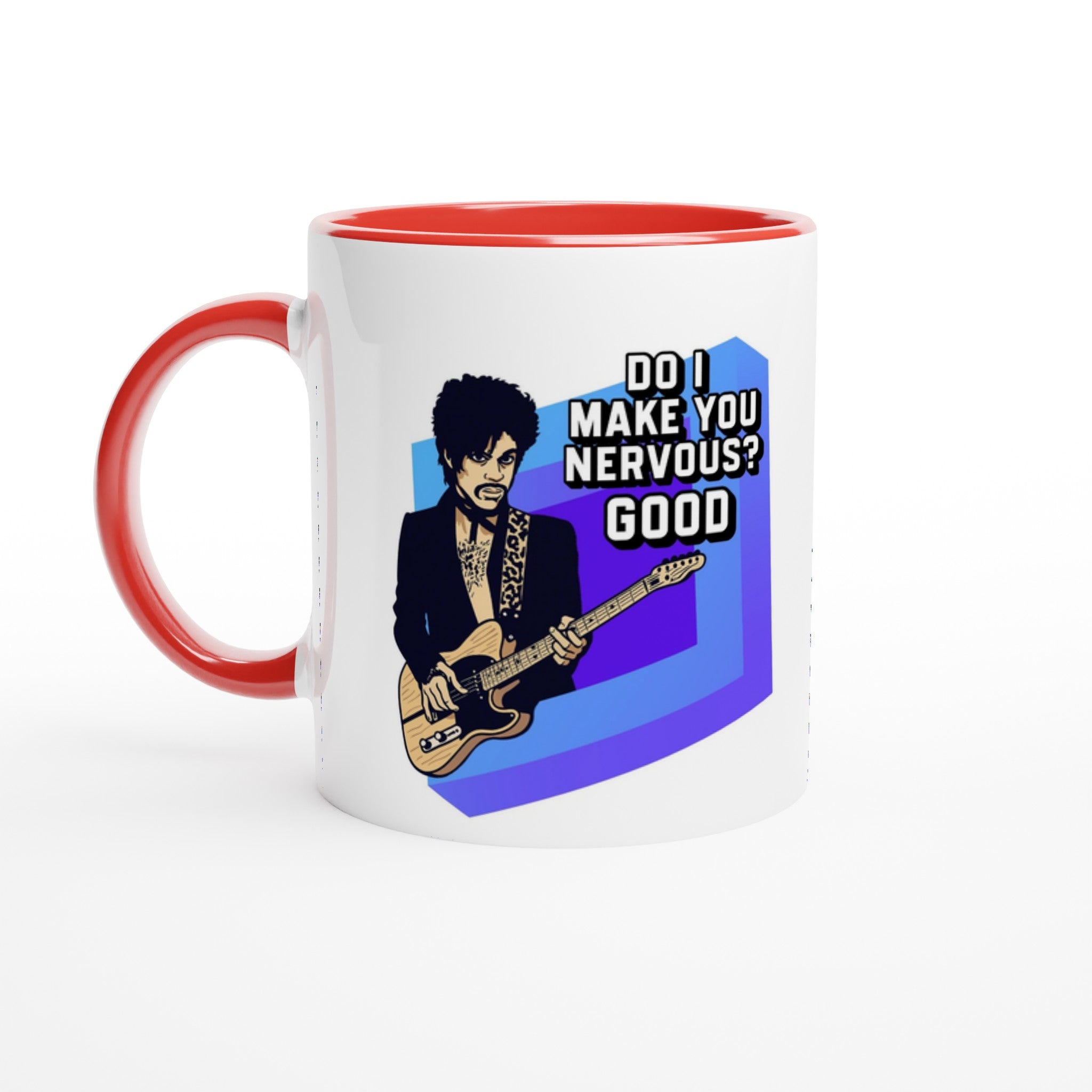 Prince Do I Make You Nervous Mug Red