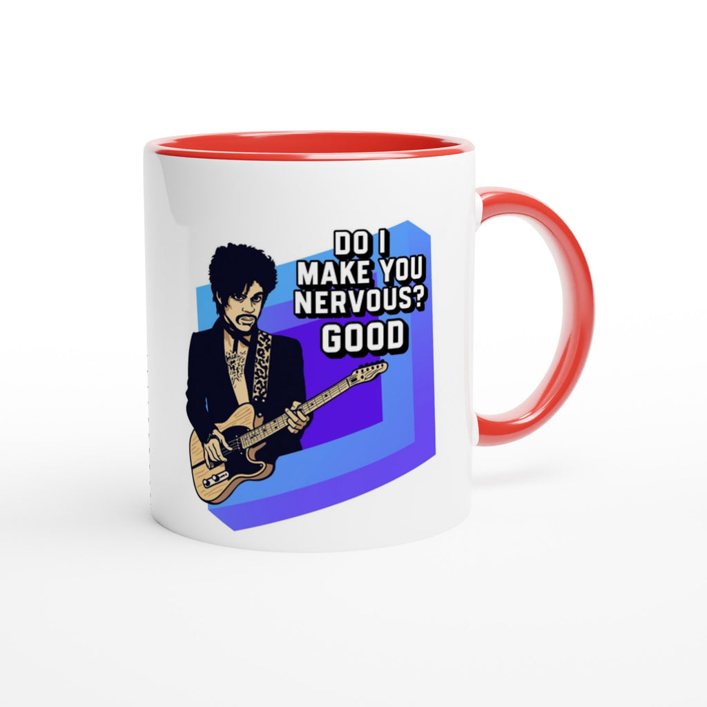 Prince Do I Make You Nervous Mug Red