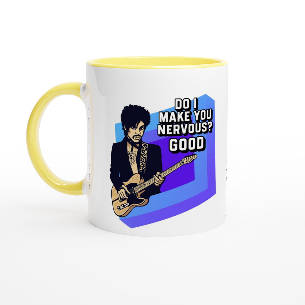 Prince Do I Make You Nervous Mug Yellow