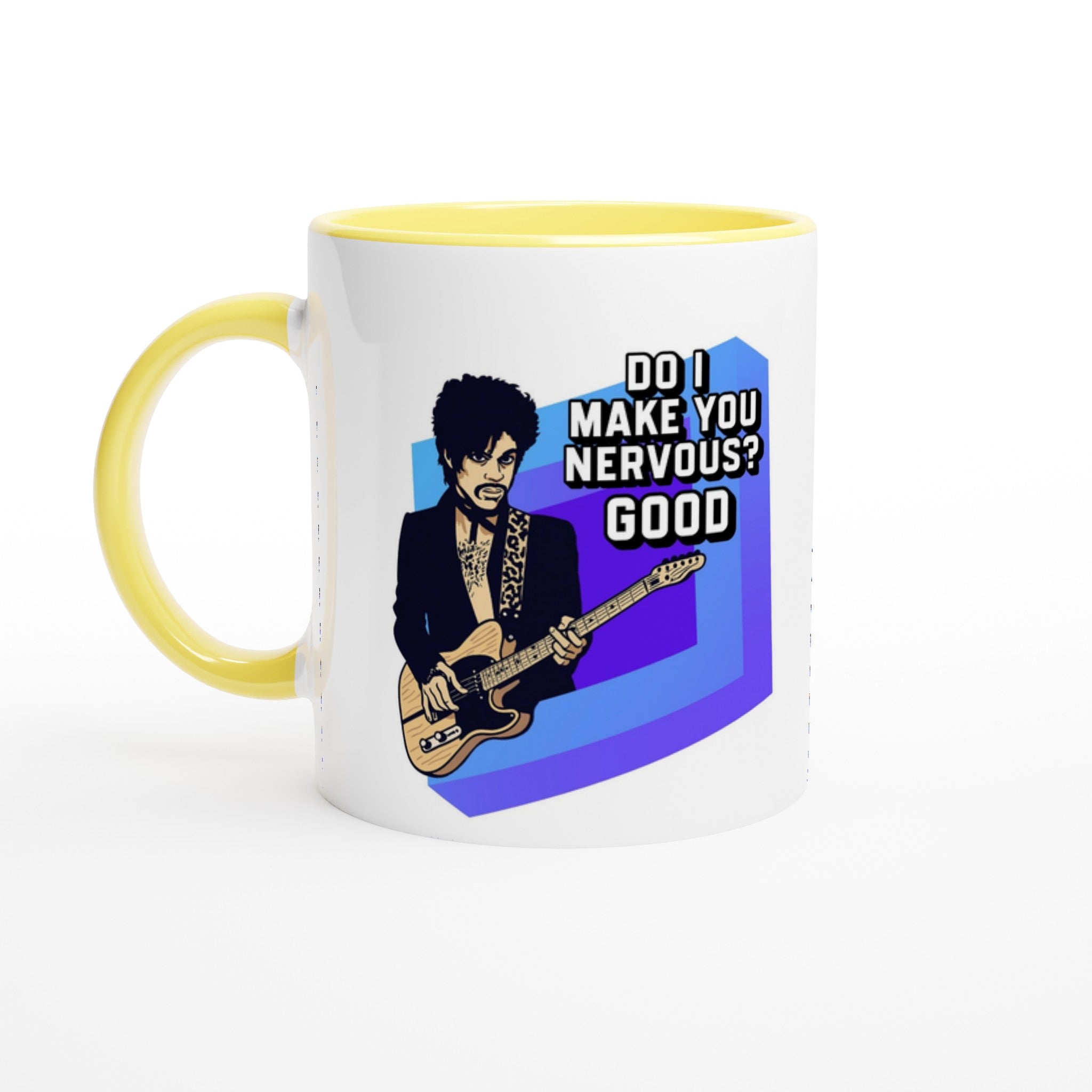 Prince Do I Make You Nervous Mug Yellow