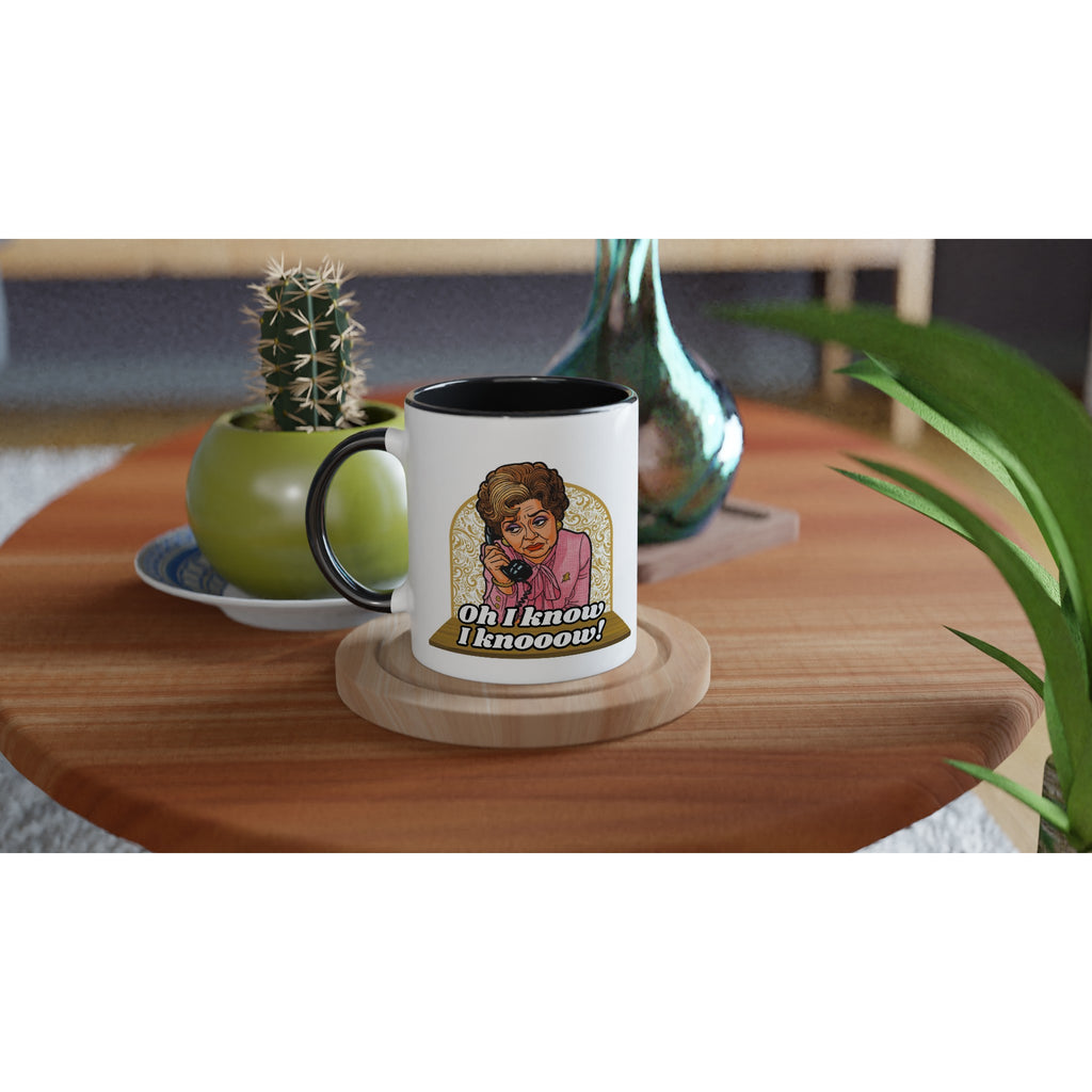 Sybil Fawlty inspired Mug Fawlty Towers black and white on your table 02