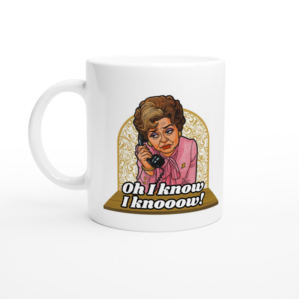 Sybil Fawlty inspired Mug white