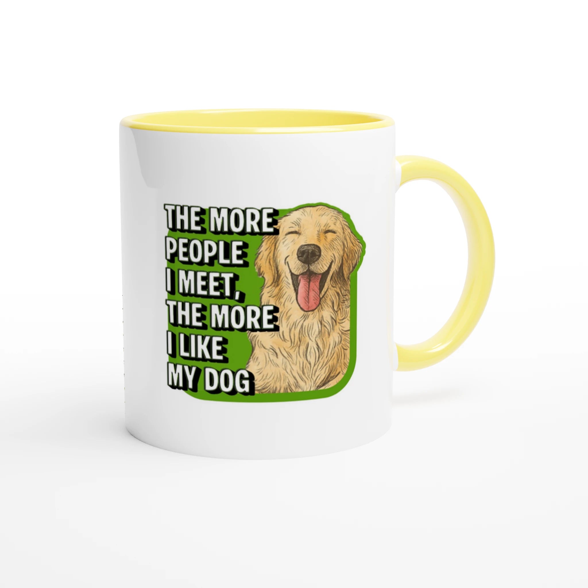 labrador coffee mug, dog love, pet love yellow